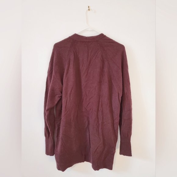 Burgundy Cashmere Blend Gap Cocoon Sweater - Picture 2 of 3